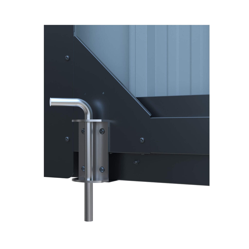 [13X20FT] Extra Large Premium Weather-Resistant Outdoor Multi-Purpose Utility Storage Shed (SAK84920) - Saksby Wholesale - Bottom Lock View