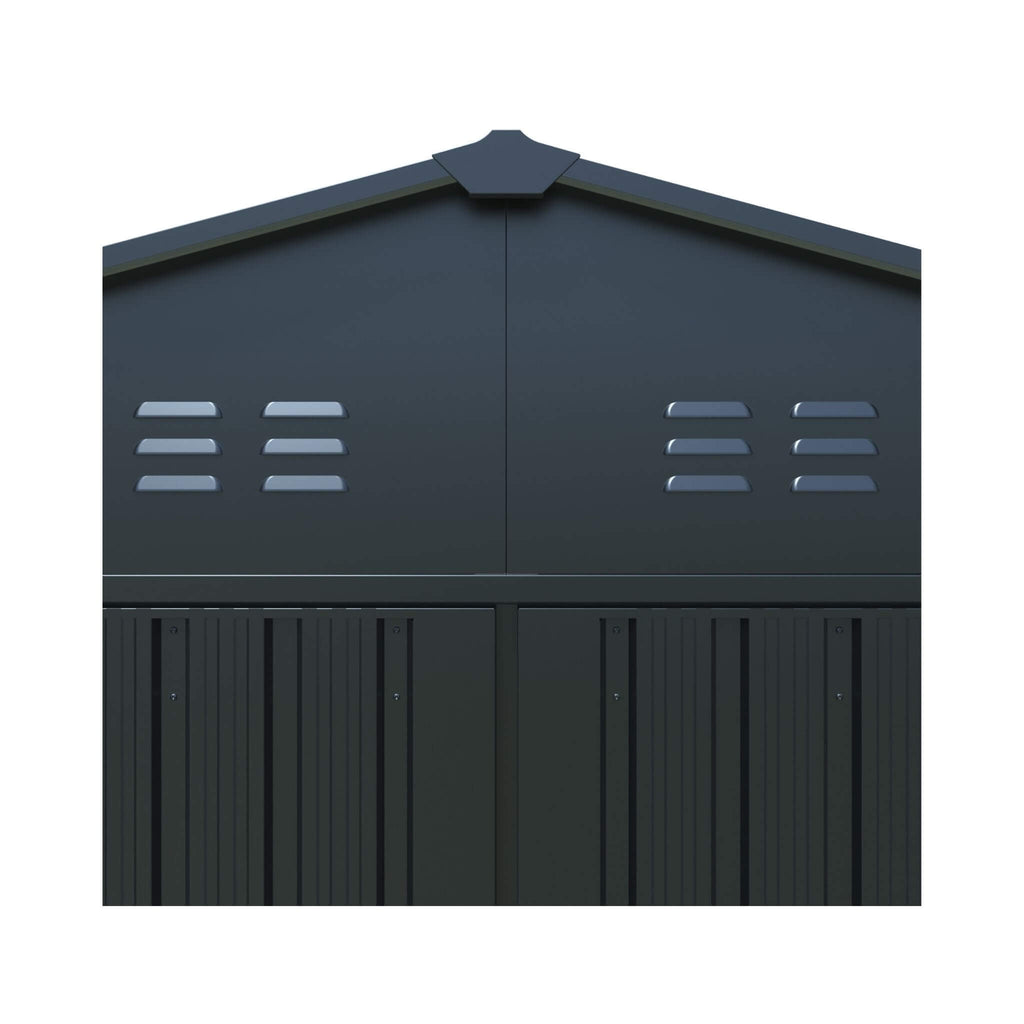 [13X20FT] Extra Large Premium Weather-Resistant Outdoor Multi-Purpose Utility Storage Shed (SAK84920) - Saksby Wholesale - Exterior Design View