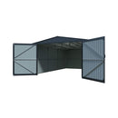 [13X20FT] Extra Large Premium Weather-Resistant Outdoor Multi-Purpose Utility Storage Shed (SAK84920) - Saksby Wholesale - Open Doors Front View