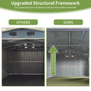 [13x20FT] Large Heavy Duty Outdoor Metal Storage Shed With Double Doors (SAK65331) - Saksby Wholesale - Framework
