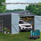 [13x20FT] Large Heavy Duty Outdoor Metal Storage Shed With Double Doors (SAK65331) - Saksby Wholesale - Outdoor Lifestyle