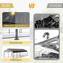 [13X26FT] Heavy-Duty Weather-Resistant Outdoor Carport With Protective Film (SAK82451) - Saksby Wholesale - Comparison