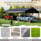 [13X26FT] Heavy-Duty Weather-Resistant Outdoor Carport With Protective Film (SAK82451) - Saksby Wholesale - Different Ground Installation