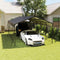 [13X26FT] Heavy-Duty Weather-Resistant Outdoor Carport With Protective Film (SAK82451) - Saksby Wholesale - Front View Lifestyle