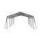 [13X26FT] Heavy-Duty Weather-Resistant Outdoor Carport With Protective Film (SAK82451) - Saksby Wholesale - Front View