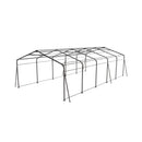 [13X26FT] Heavy-Duty Weather-Resistant Outdoor Carport With Protective Film (SAK82451) - Saksby Wholesale - Metal Details