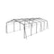 [13X26FT] Heavy-Duty Weather-Resistant Outdoor Carport With Protective Film (SAK82451) - Saksby Wholesale - Metal Details