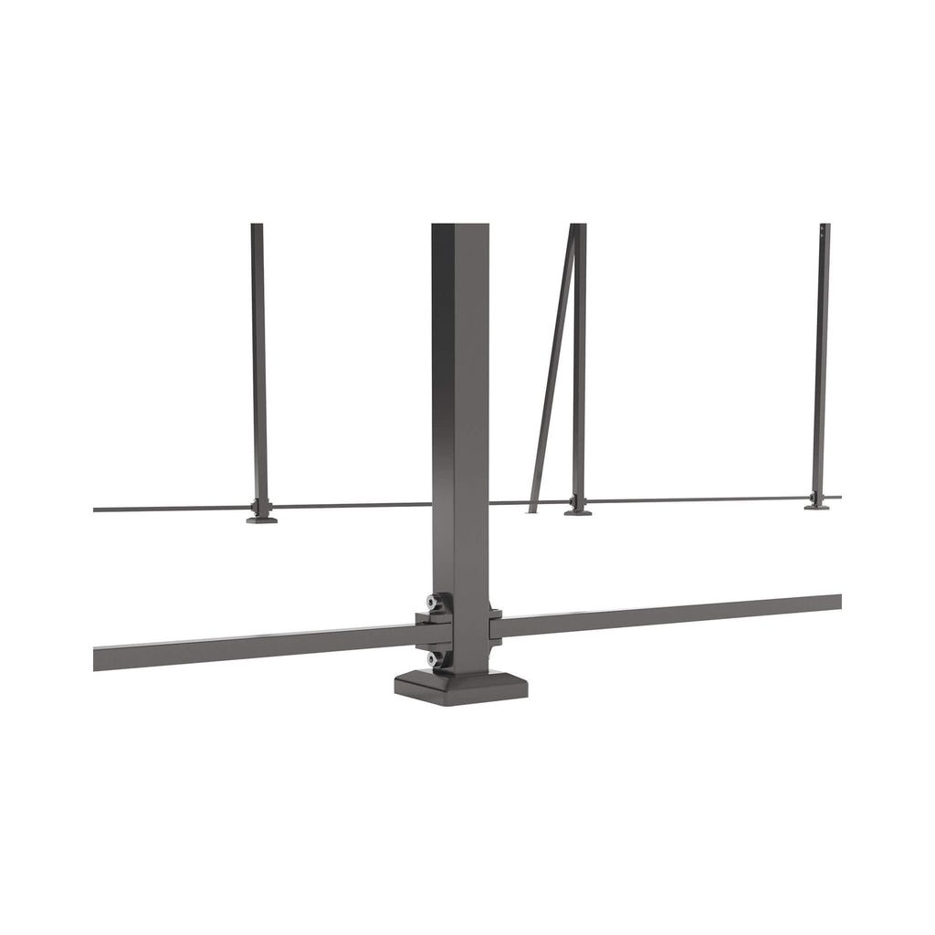 [13X26FT] Heavy-Duty Weather-Resistant Outdoor Carport With Protective Film (SAK82451) - Saksby Wholesale - Metal Stand
