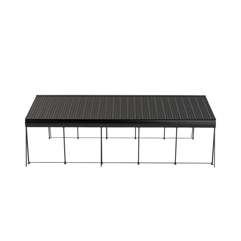 [13X26FT] Heavy-Duty Weather-Resistant Outdoor Carport With Protective Film (SAK82451) - Saksby Wholesale - Roofing Details