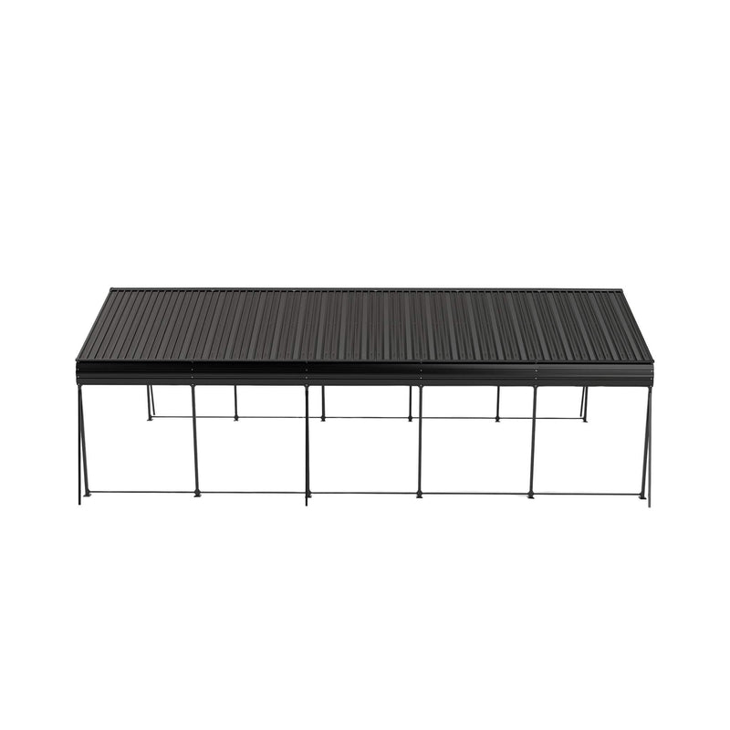 [13X26FT] Heavy-Duty Weather-Resistant Outdoor Carport With Protective Film (SAK82451) - Saksby Wholesale - Roofing Details