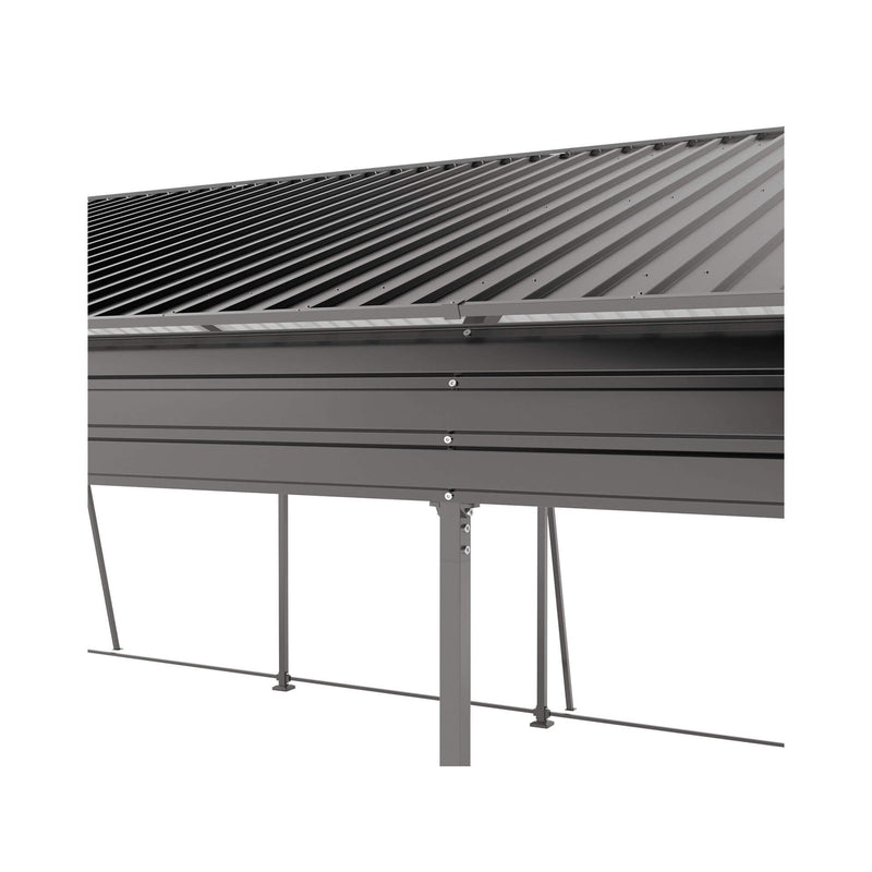 [13X26FT] Heavy-Duty Weather-Resistant Outdoor Carport With Protective Film (SAK82451) - Saksby Wholesale - Side Details