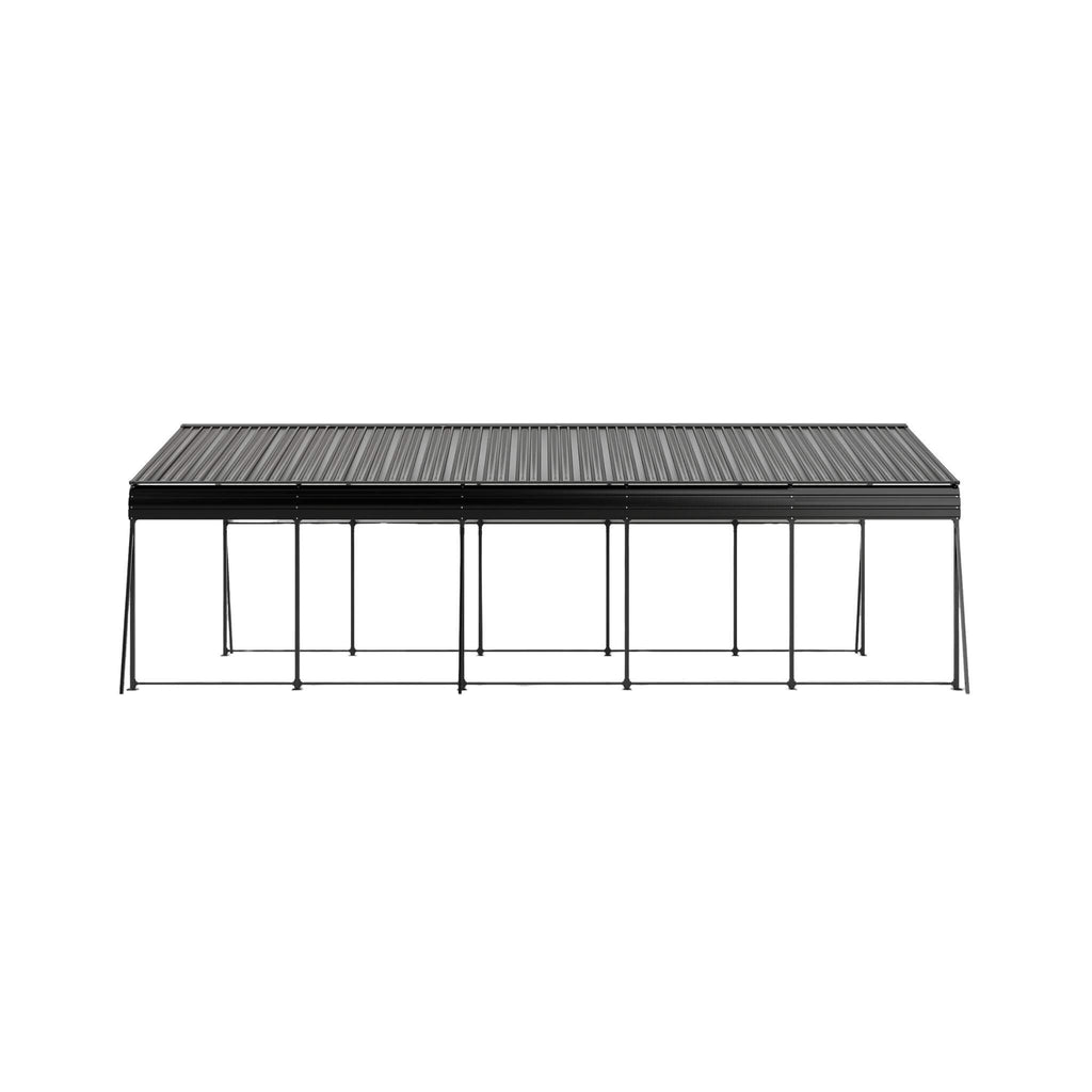[13X26FT] Heavy-Duty Weather-Resistant Outdoor Carport With Protective Film (SAK82451) - Saksby Wholesale - Side View