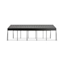 [13X26FT] Heavy-Duty Weather-Resistant Outdoor Carport With Protective Film (SAK82451) - Saksby Wholesale - Side View