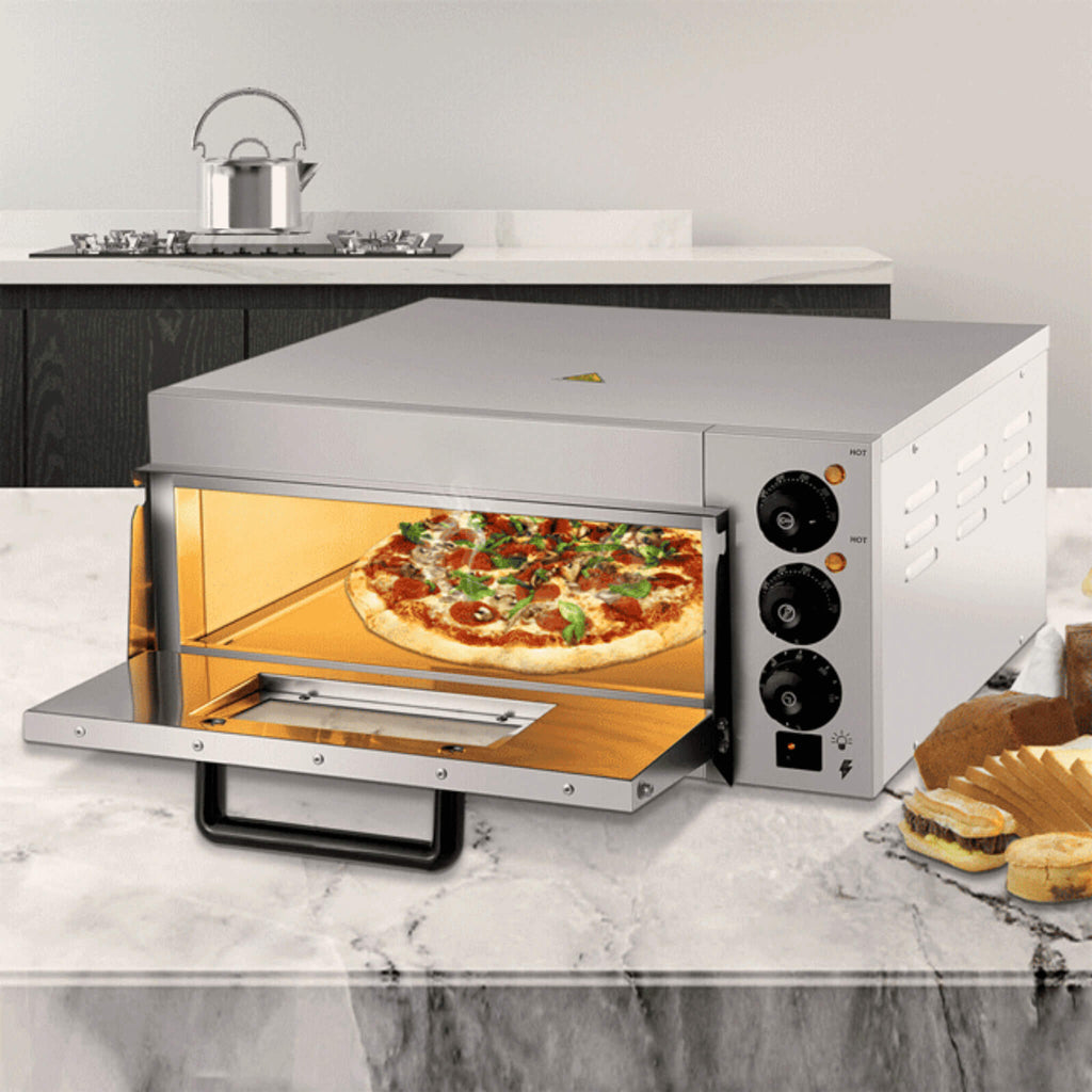 Portable Pizza Oven With A Pizza Inside On A Kitchen Counter (SAK92582) - Saksby Wholesale