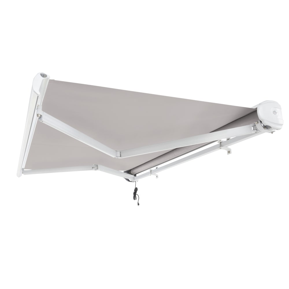 [14x10FT] AWNTECH Key West Premium Electric Outdoor Motorized Retractable Awning (FCL14/FCR14-SBY) (SAK46935)-SAKSBY