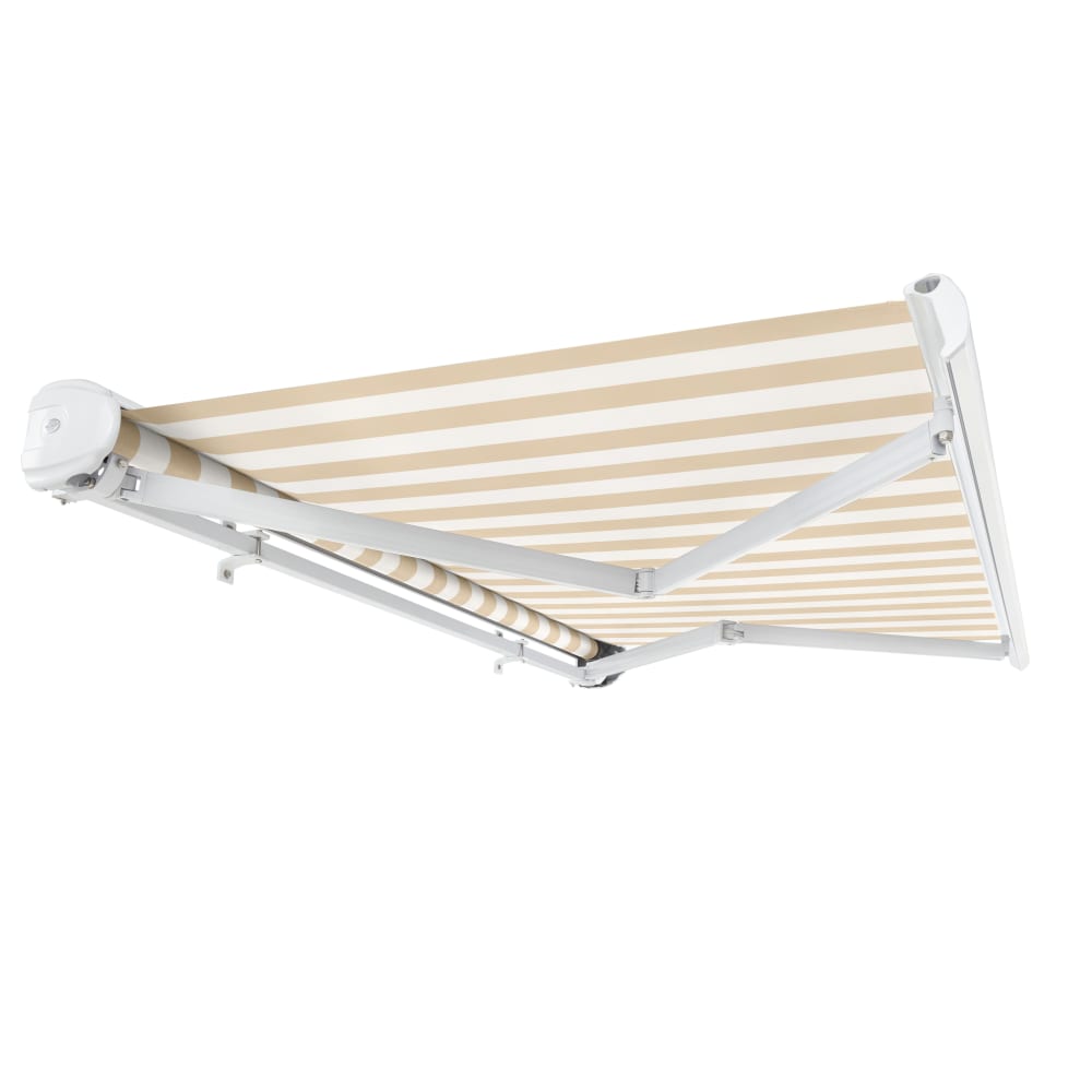 [14x10FT] AWNTECH Key West Premium Manual Outdoor Retractable Awning (FCM14-SBY) (SAK39625)-SAKSBY