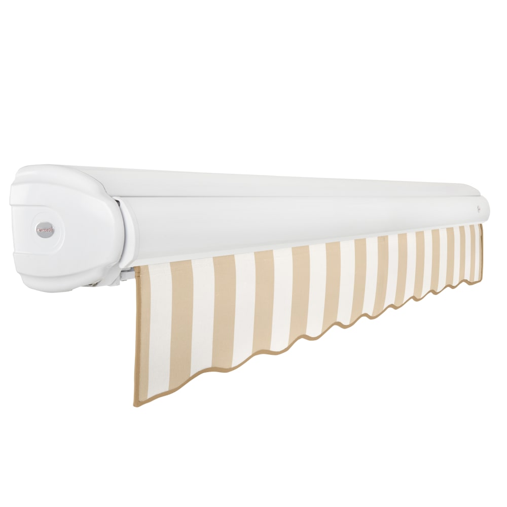 [14x10FT] AWNTECH Key West Premium Manual Outdoor Retractable Awning (FCM14-SBY) (SAK39625)-SAKSBY
