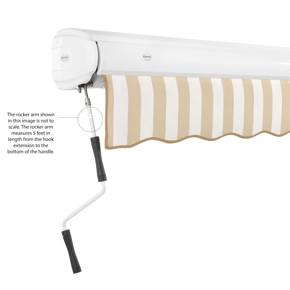 [14x10FT] AWNTECH Key West Premium Manual Outdoor Retractable Awning (FCM14-SBY) (SAK39625)-SAKSBY