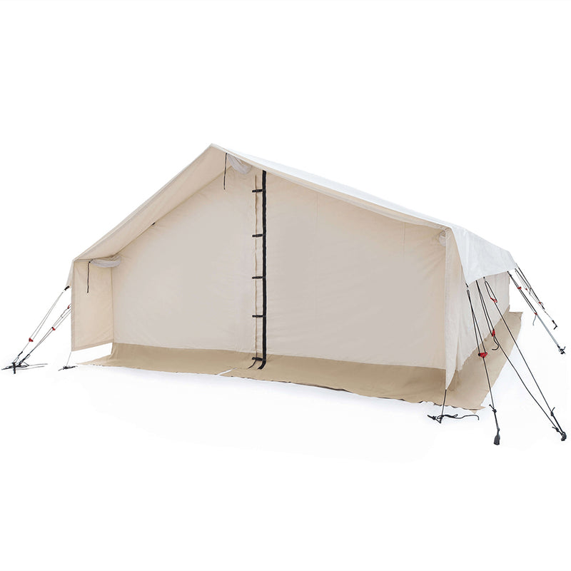 [14x16FT] WHITEDUCK ALPHA Wall Tent With Heavy-Duty Frame And Bug Mesh Windows (SAK73214)