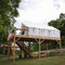 [14x16FT] White Duck Alpha Wall Tent With Heavy-Duty Frame And Bug Mesh Windows (SAK73214)
