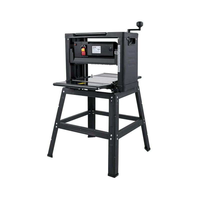 15AMP Heavy Duty Electric Thickness Planer Benchtop W/ Stand, 13" (SAK22701) - Saksby Wholesale - Side View