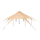 16ft Large Premium 4-Season 8-Person Bell Yurt Tent with Stove Jack - Detachable Ground Sheet Orientation