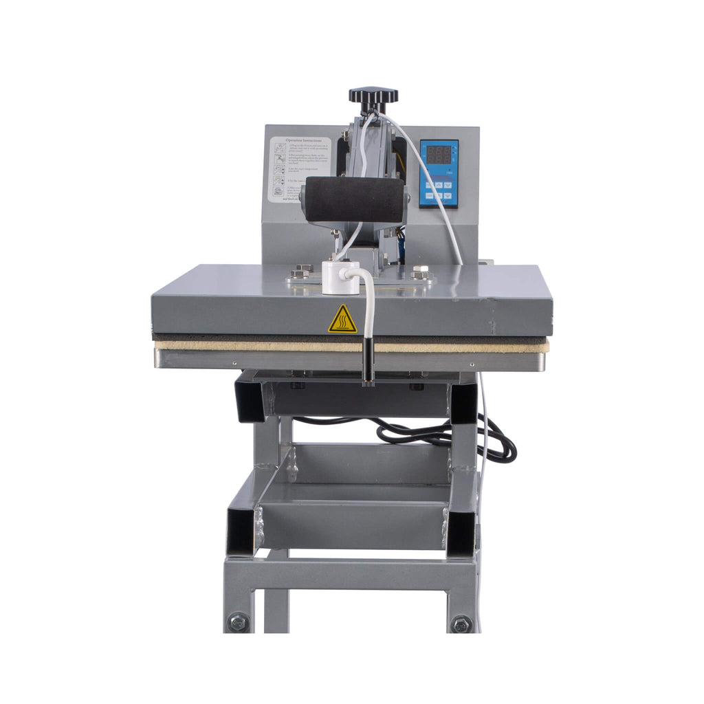 [16X24"] Format Manual Heat Press Machine With Infrared Positioning And Base (SAK83597) - Saksby Wholesale - Front Half View