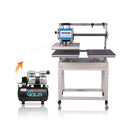 [16X24"] Pneumatic Sliding Dual-Platen Hot Press Machine With Infrared Positioning And Air Compressor (SAK46729)