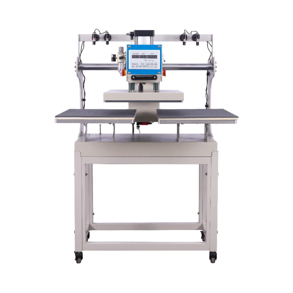 [16X24"] Pneumatic Sliding Dual-Platen Hot Press Machine With Infrared Positioning And Air Compressor (SAK46729)