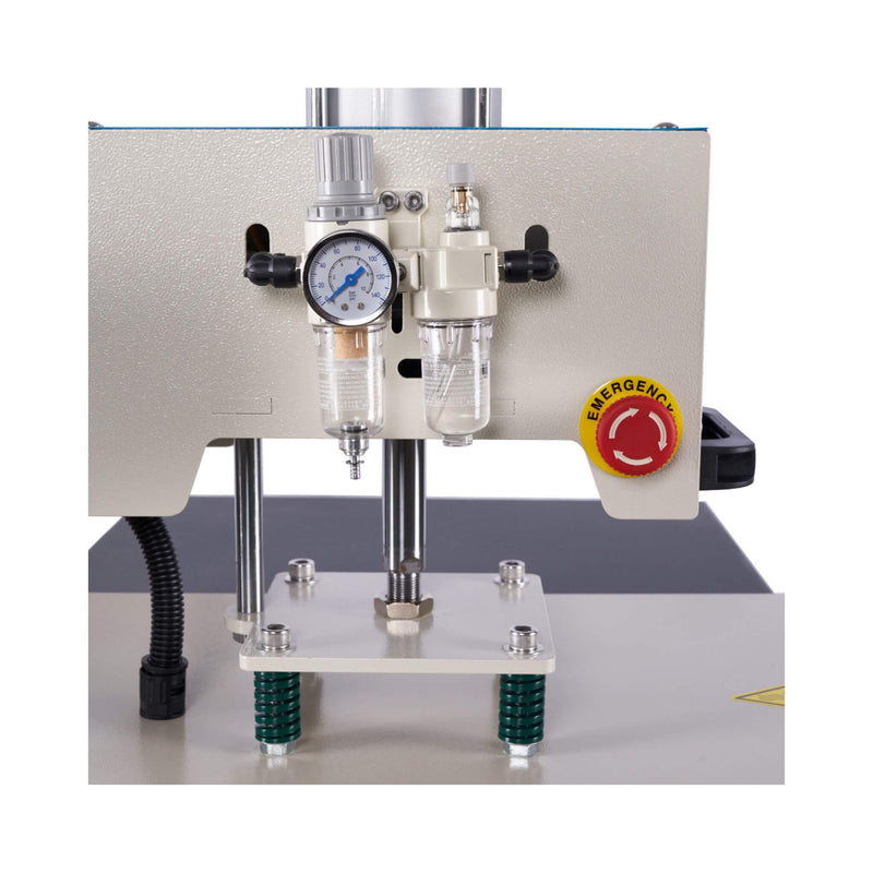 [16X24"] Pneumatic Up Sliding Dual Platen Heat Press Machine With Infrared Positioning (SAK96724) - Saksby Wholesale - Air Pressure and Filter System