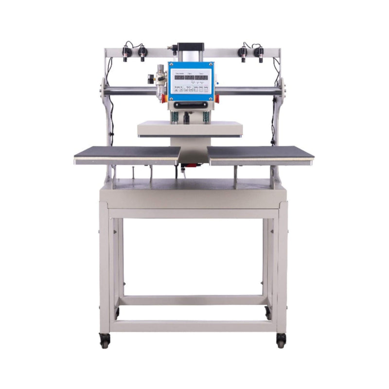 [16X24"] Pneumatic Up Sliding Dual Platen Heat Press Machine With Infrared Positioning (SAK96724) - Saksby Wholesale - Center Front View