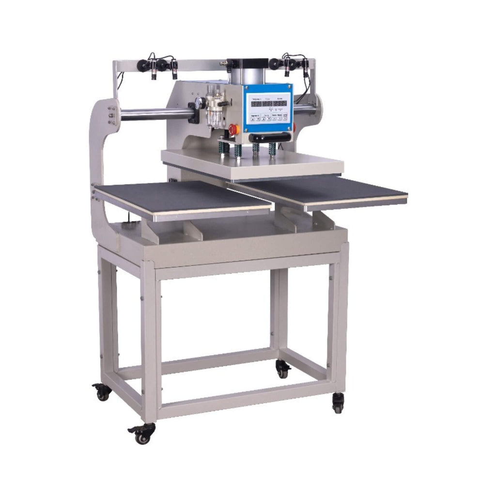 [16X24"] Pneumatic Up Sliding Dual Platen Heat Press Machine With Infrared Positioning (SAK96724) - Saksby Wholesale - Front Side View