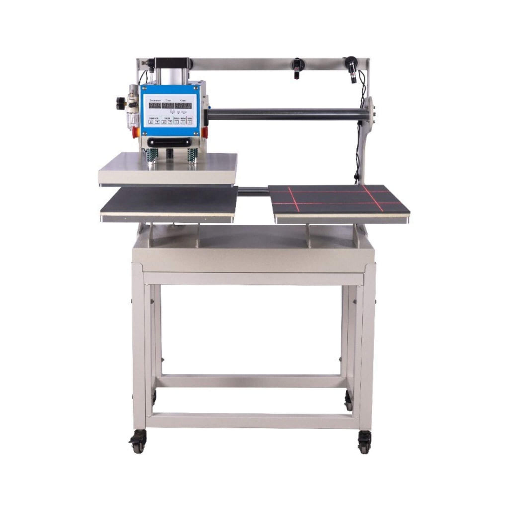 [16X24"] Pneumatic Up Sliding Dual Platen Heat Press Machine With Infrared Positioning (SAK96724) - Saksby Wholesale - Front View