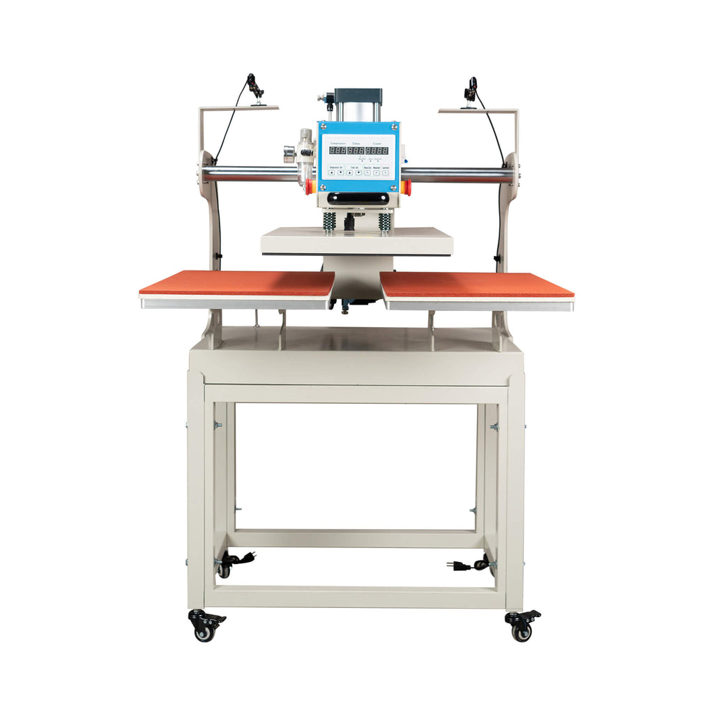 [16X24"] Pneumatic Up Sliding Dual Platen Heat Press Machine With Infrared Positioning (SAK75382)