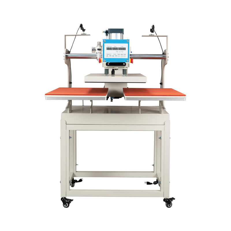 [16X24"] Pneumatic Up Sliding Dual Platen Heat Press Machine With Infrared Positioning (SAK75382)