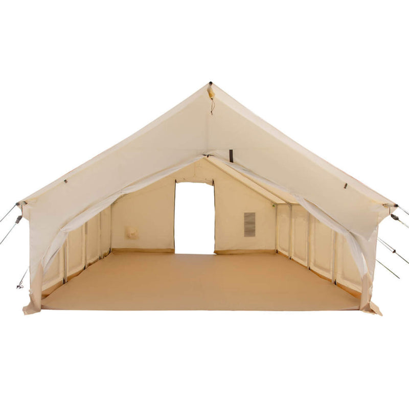 [16x24FT] White Duck Alpha Pro Wall Tent With Three-layer Large Storm Windows (SAK60473)