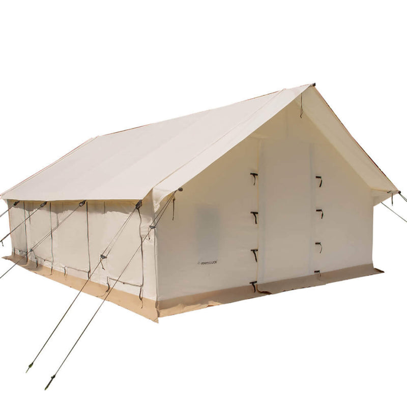 [16x24FT] White Duck Alpha Pro Wall Tent With Three-layer Large Storm Windows (SAK60473)