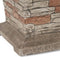 19 Inch Outdoor 40K BTU Natural Stone Fire Column (SAK36771) - Saksby Wholesale - Bottom Details