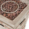 19 Inch Outdoor 40K BTU Natural Stone Fire Column (SAK36771) - Saksby Wholesale - Details