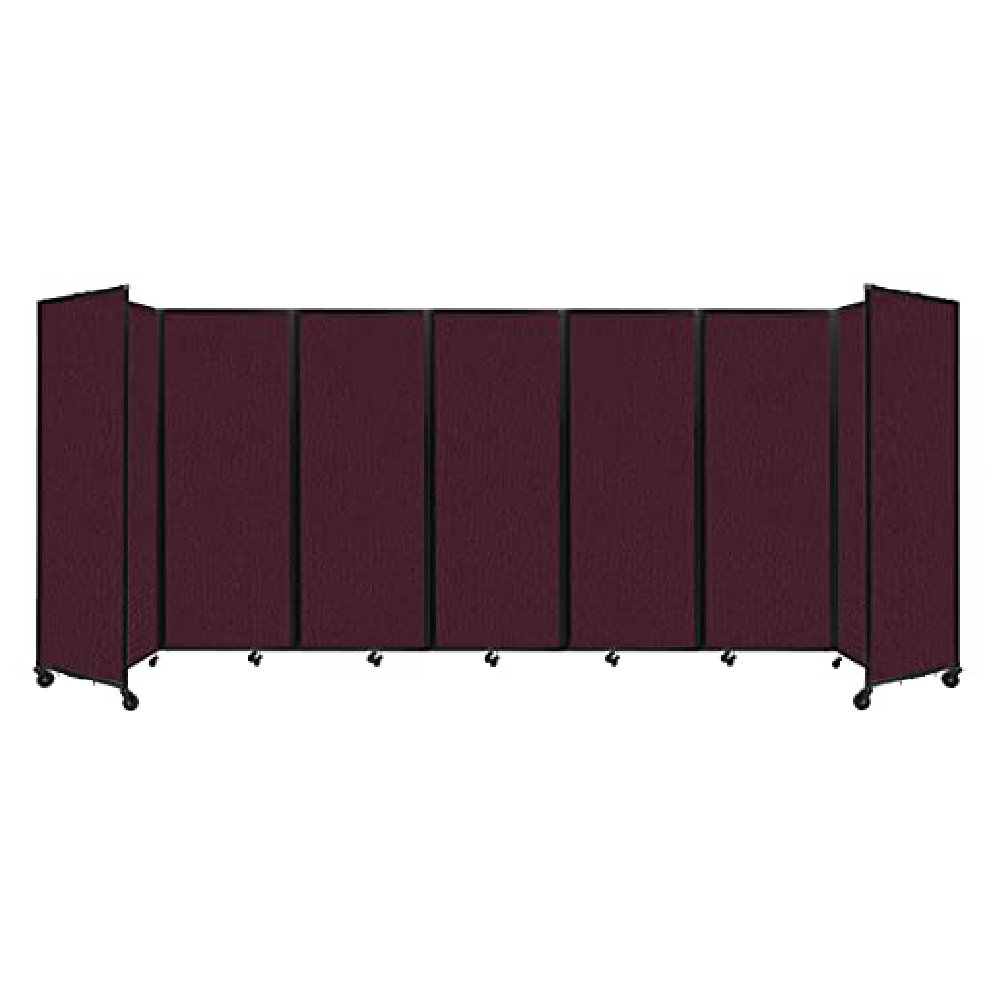 [19'6"x7'6"] Versare Room Divider 360 Classic Cranberry Fabric Panels (SAK68425)