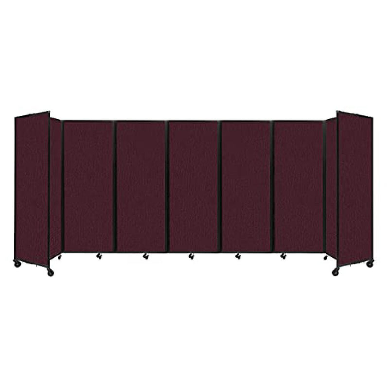 [19'6"x7'6"] VERSARE Room Divider 360 Classic Cranberry Fabric Panels (HBG68425)