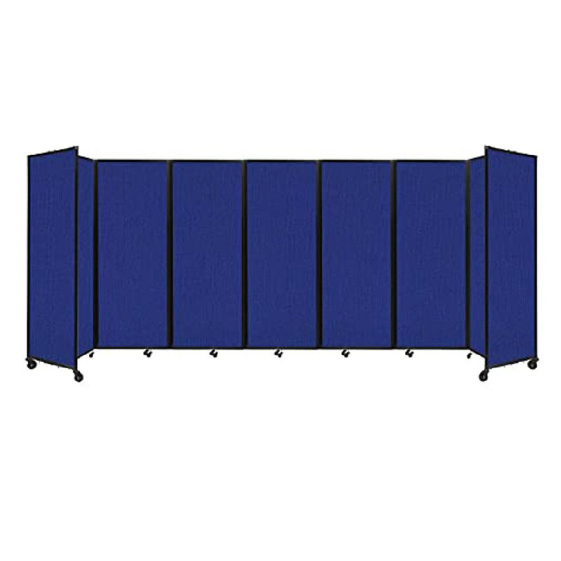 [19'6"x7'6"] VERSARE Room Divider 360 Elegant Royal Blue Fabric Panels Portable Partition (HBG82934)