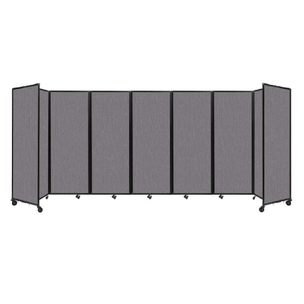 [19'6"x7'6"] Versare Room Divider 360 Portable Panel Slate Fabric (SAK48271)