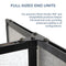 [19'6"x7'6"] VERSARE Room Divider 360 Portable Wall Beige Fabric Panels (HBG16284)