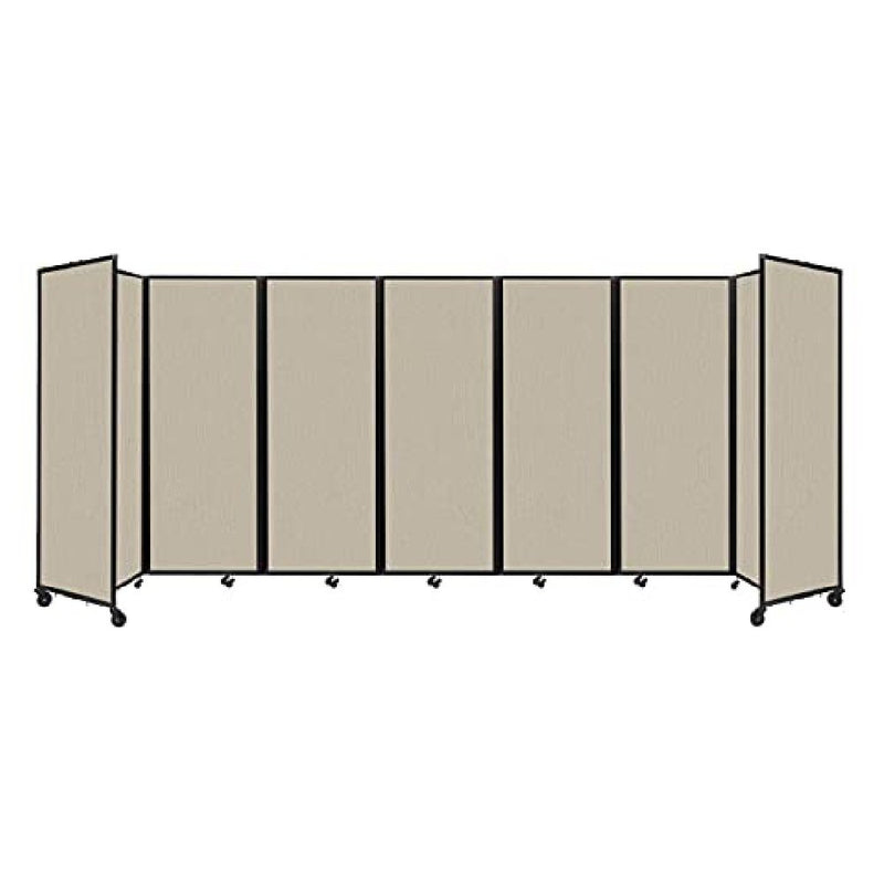 [19'6"x7'6"] VERSARE Room Divider 360 Portable Wall Sand Fabric Panels (HBG31846)