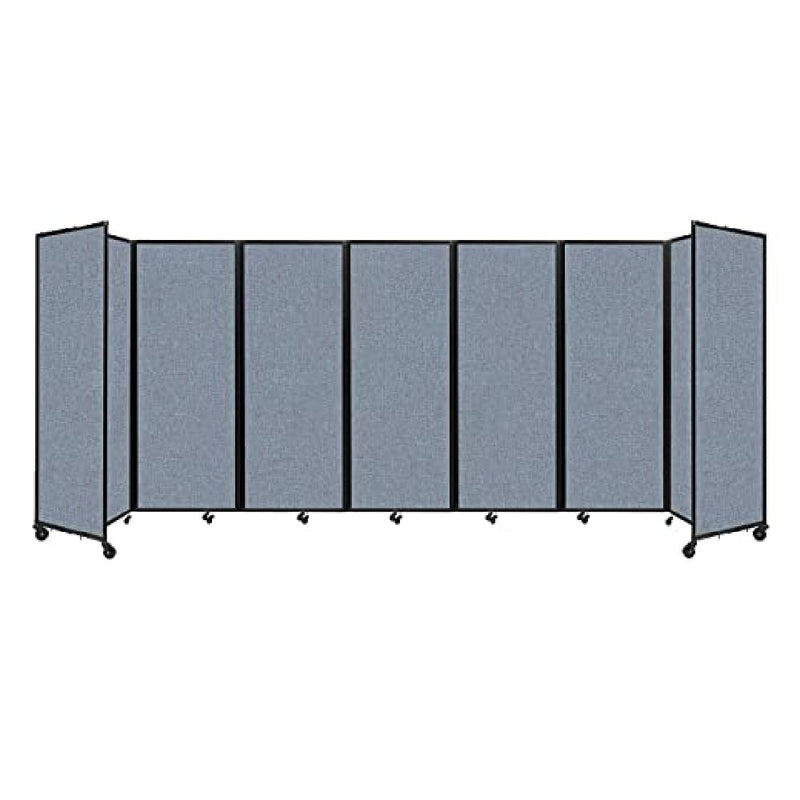 [19'6"x7'6"] VERSARE Room Divider 360 Versatile Powder Blue Fabric Panels Portable Partition (HBG67105)