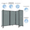 [19'6"x7'6"] VERSARE Room Divider 360 Warm Pebble Fabric Panels With Aluminum Frame (HBG49352)