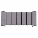 [19'6"x7'6"] VERSARE Room Divider 360 Portable Panel Cloud Gray Fabric (HBG45238)