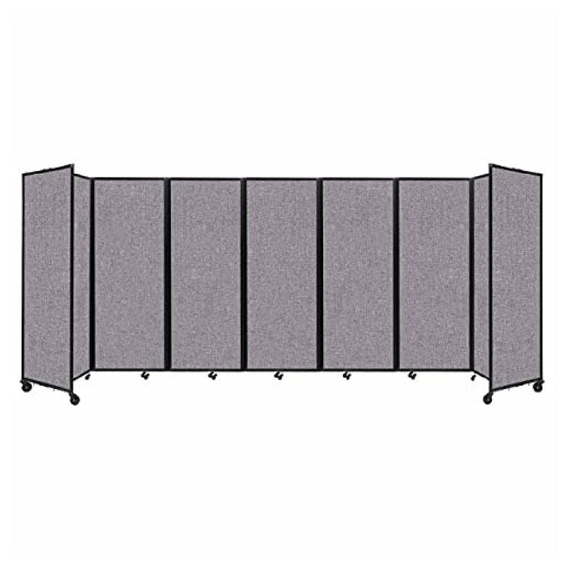 [19'6"x7'6"] VERSARE Room Divider 360 Portable Panel Cloud Gray Fabric (HBG45238)