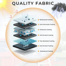 2-3 Person Hard Shell Aluminum Rooftop Tent With LED Light Strip And Memory Foam Mattress (SAK26814) - Saksby Wholesale - Fabric Quality